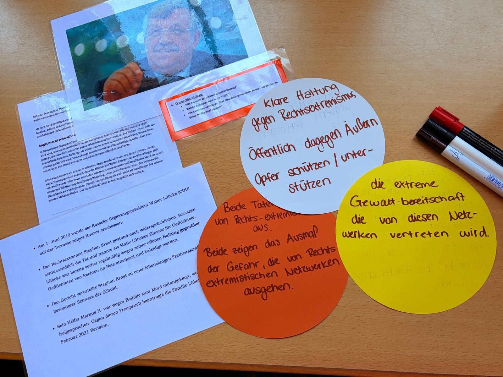 Arbeitsergebnisse zum Fall Walter Lübcke